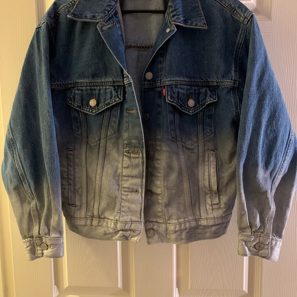 Levi's Faded Indigo and Silver Denim Jacket